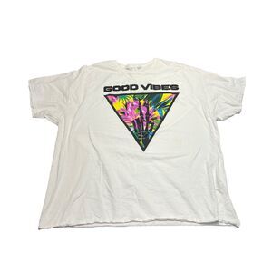 Good Vibes 2XL Skeleton Hand Tee Shirt Delta Pro Weight